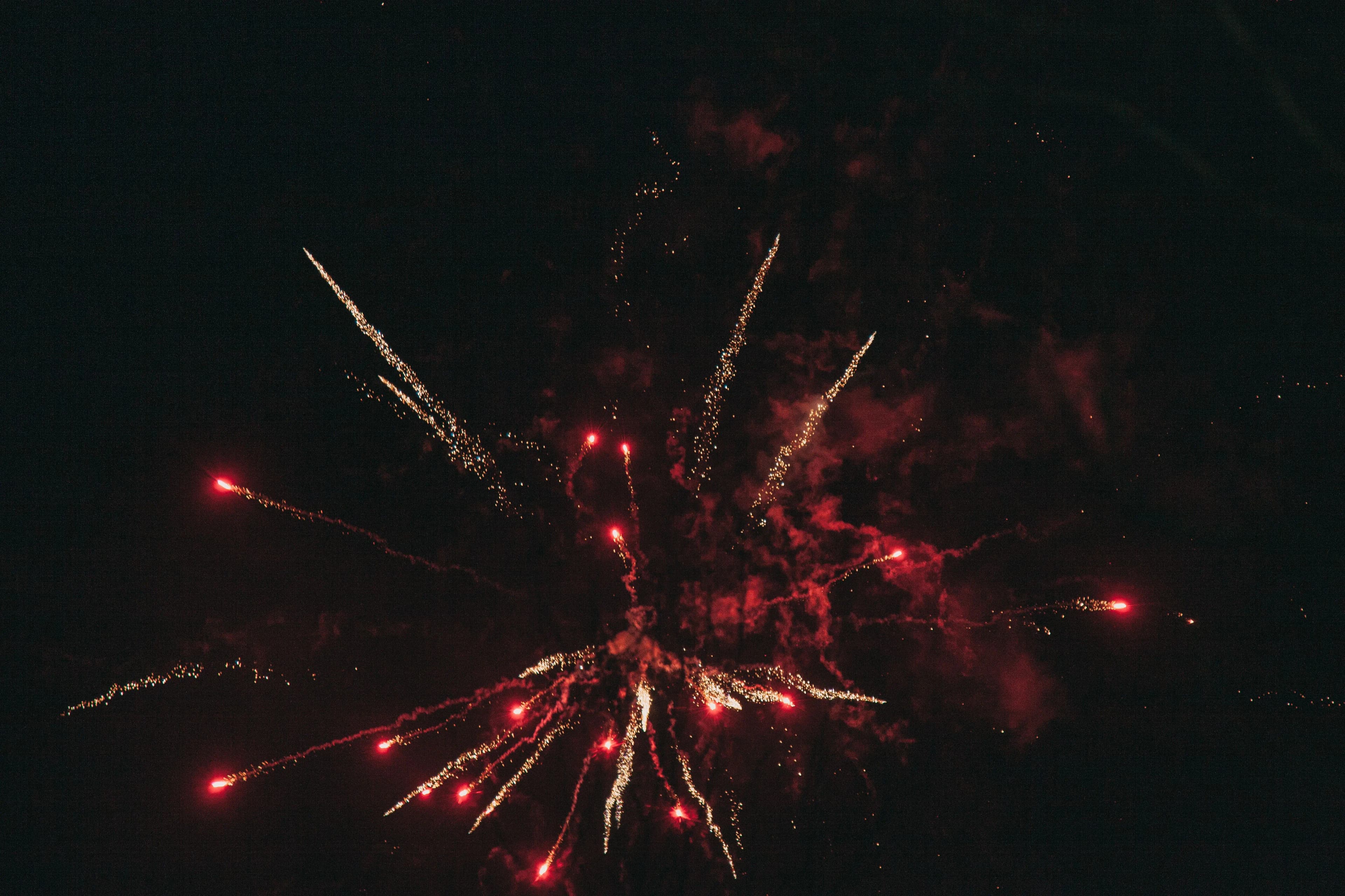 First-dance finale, a fireworks display for a weddings event