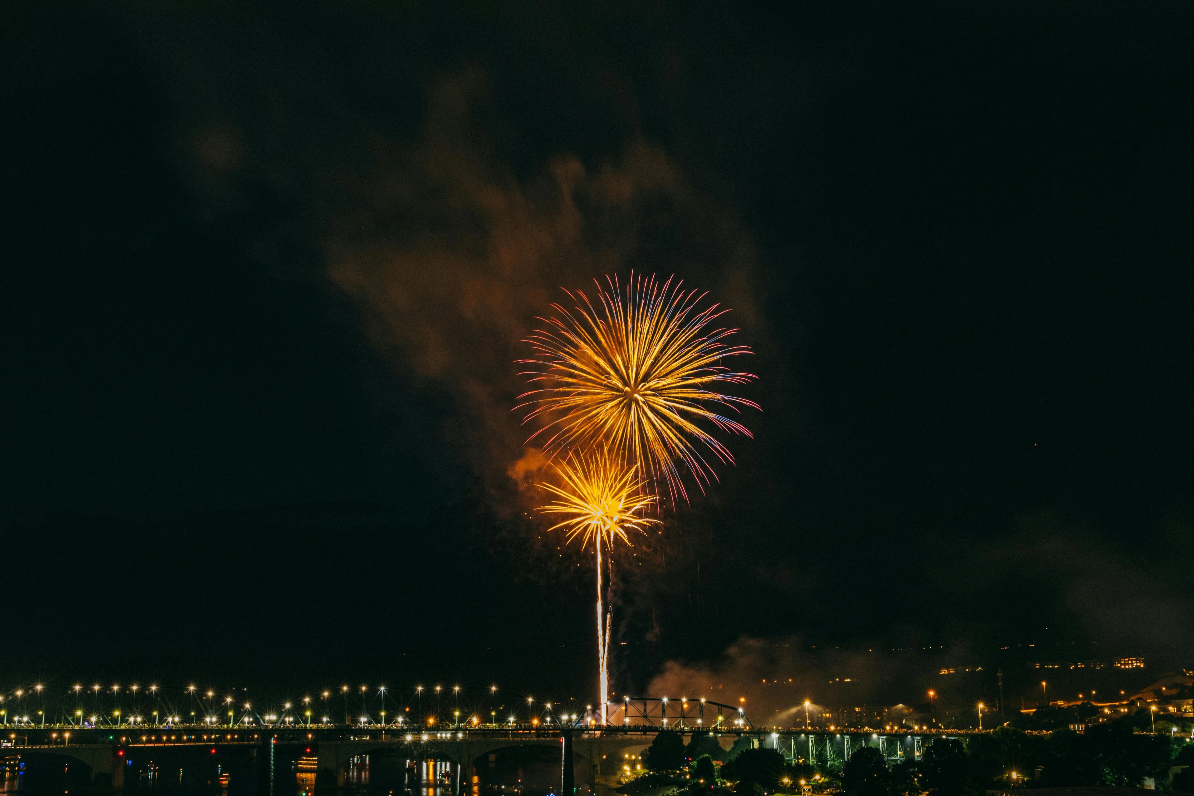 Town fiesta opener, a fireworks display for a fiestas event